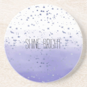 Purple Ombre Stars Coaster