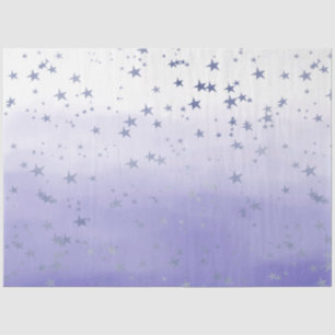 Purple Ombre Stars Tissue Paper