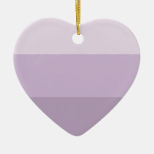 Purple Ombre Striped Ceramic Ornament