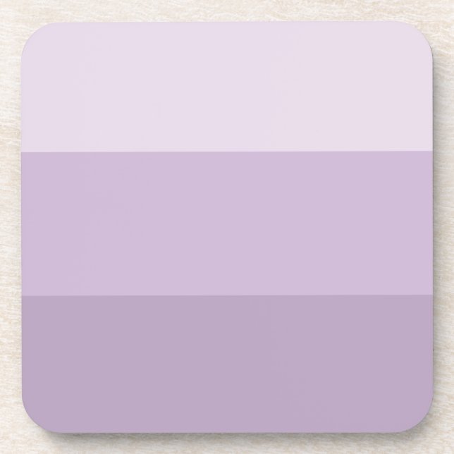 Purple Ombre Striped Coaster (Front)