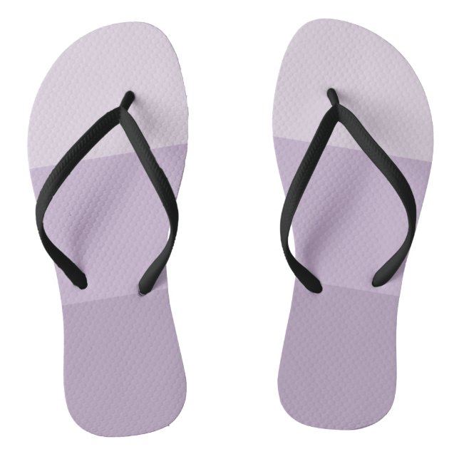 Purple Ombre Striped Flip Flops (Footbed)