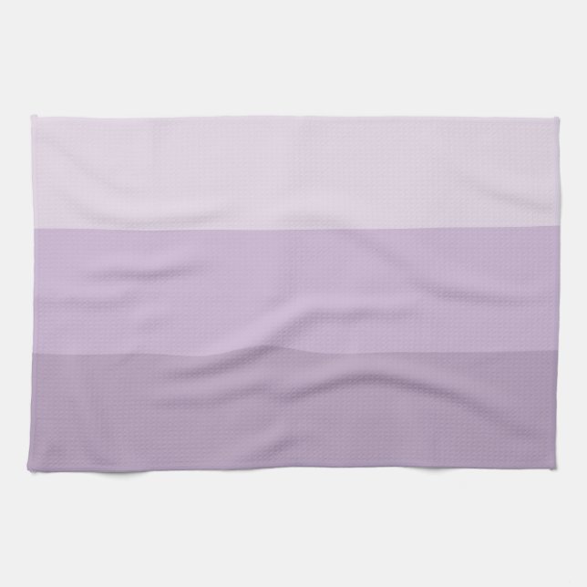 Purple Ombre Striped Kitchen Towel (Horizontal)
