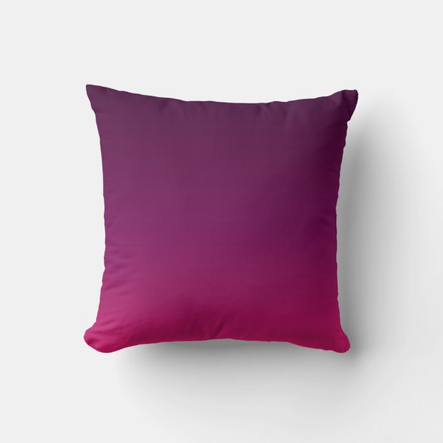 Purple ombre throw pillow (Front)