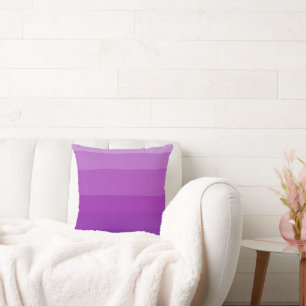 Purple Ombre Throw Pillow