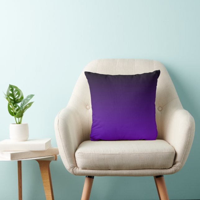Purple Ombre Throw Pillow (Chair)