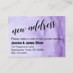 Purple Ombre Watercolor Nouvelle carte de document