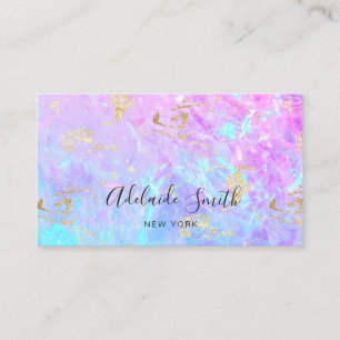 purple opal gemstone texture business card