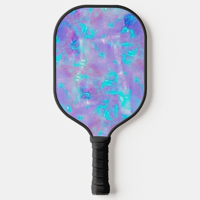 purple opal photo  pickleball paddle (Front)