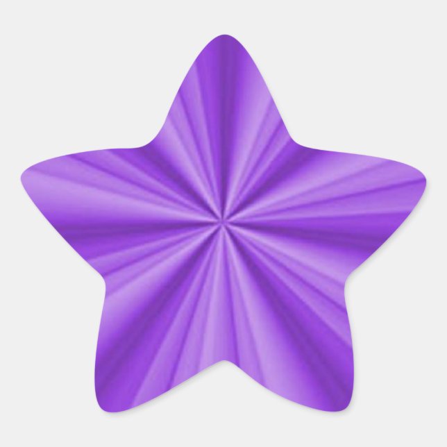 Purple Optical Illusion Star Sticker (Front)