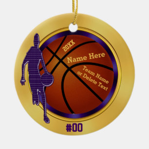 Purple, Or, Basketball Ornements pour garçons, En