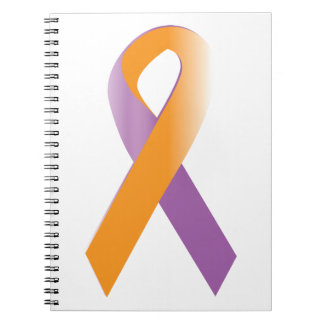 Purple & Orange Awareness Ribbon Notebook