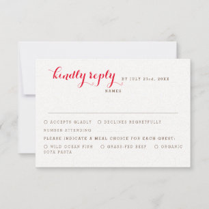 Purple Orange Boho Wildflower Foliage Wedding RSVP Card