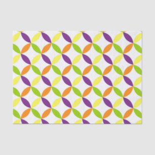PURPLE ORANGE GREEN YELLOW HALLOWEEN PATTERN TISSUE PAPER