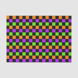 PURPLE ORANGE GREEN YELLOW HALLOWEEN PATTERNS TISSUE PAPER