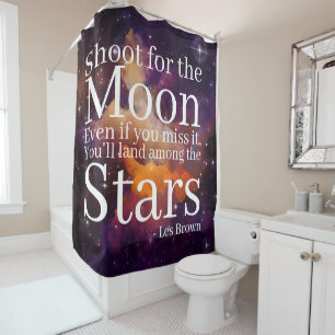Purple Orange Nebula Inspirational Quote