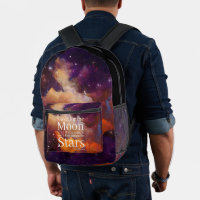 Purple Orange Nebula Inspirational Quote