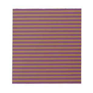 Purple Orange Stripes Pattern Notepad