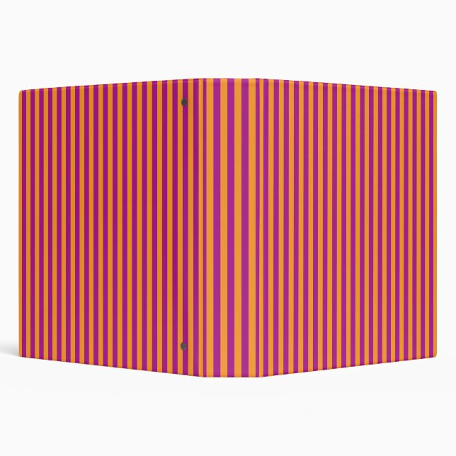 Purple Orange Stripes Seamless Pattern Binder (Background)