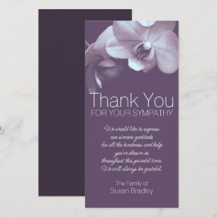 Purple Orchid 4b Purple Sympathy Thank you FPC