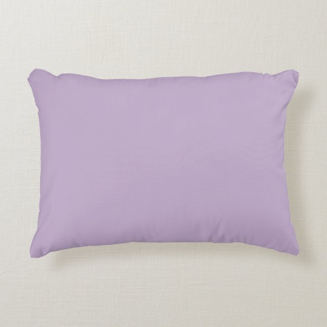 Purple Orchid Bloom Solid Colour Print Accent Pillow (Front)