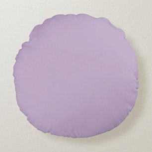 Purple Orchid Bloom Solid Colour Print Round Pillow