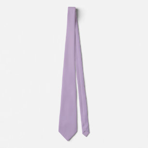 Purple Orchid Bloom Solid Colour Print Tie