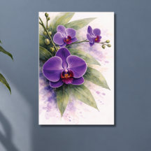 Purple Orchid Botanical 