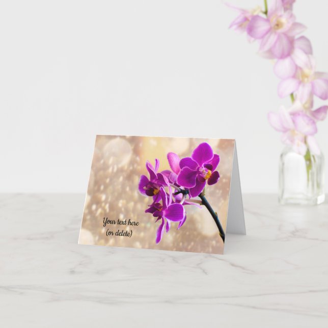 Purple Orchid Greeting card (Orchid)