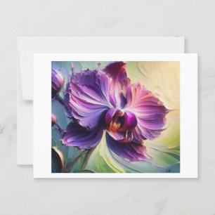 Purple Orchid in Bloom #2, Postcard