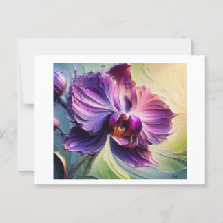 Purple Orchid in Bloom #2,  Postcard