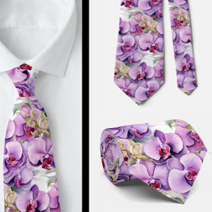 Purple Orchid Tie