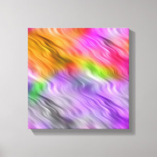 Purple Orchid Wavy Texture Canvas Print