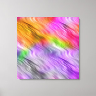 Purple Orchid Wavy Texture Canvas Print