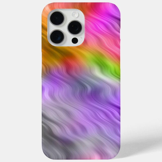 Purple Orchid Wavy Texture Case-Mate iPhone Case (Back)
