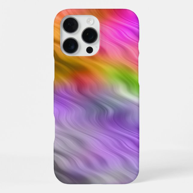 Purple Orchid Wavy Texture iPhone Case (Back)
