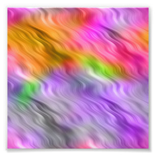 Purple Orchid Wavy Texture Photo Print