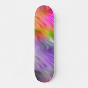 Purple Orchid Wavy Texture Skateboard