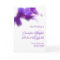 Purple Orchid Wedding Program Card