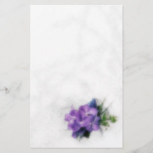 Purple Orchids 1 Stationery