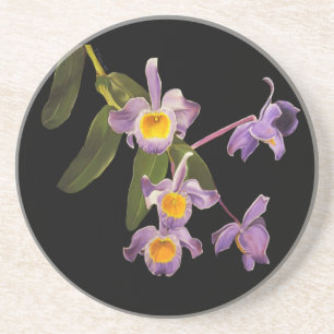 Purple Orchids Coaster