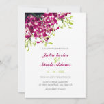 Purple Orchids Floral Botanical Branch Wedding Invitation<br><div class="desc">Discover timeless elegance and enchanting designs in our exquisite wedding invitation collection. Each card is a masterpiece,  beautifully crafted to capture the essence of your special day.</div>