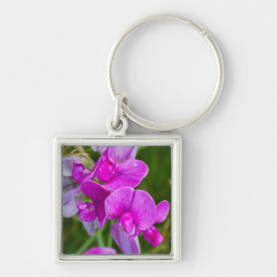 Purple Orchids Keychain