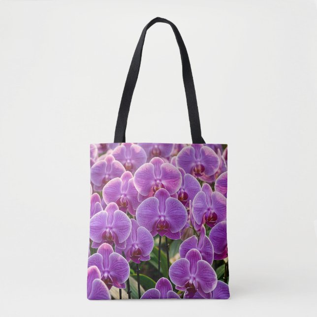 Purple Orchids Tote Bag (Devant)