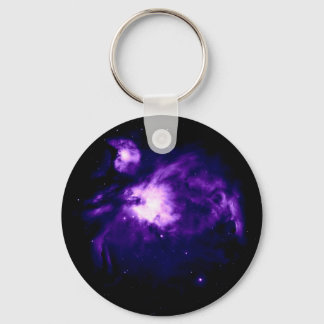 Purple Orion Nebula : Galaxy Keychain