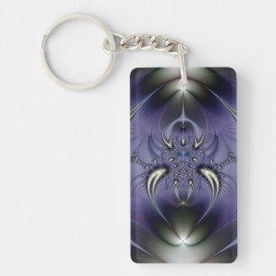 Purple Ornament Keychain