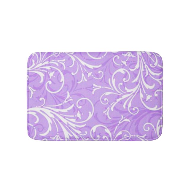Purple Ornamental Bath Mat (Front)