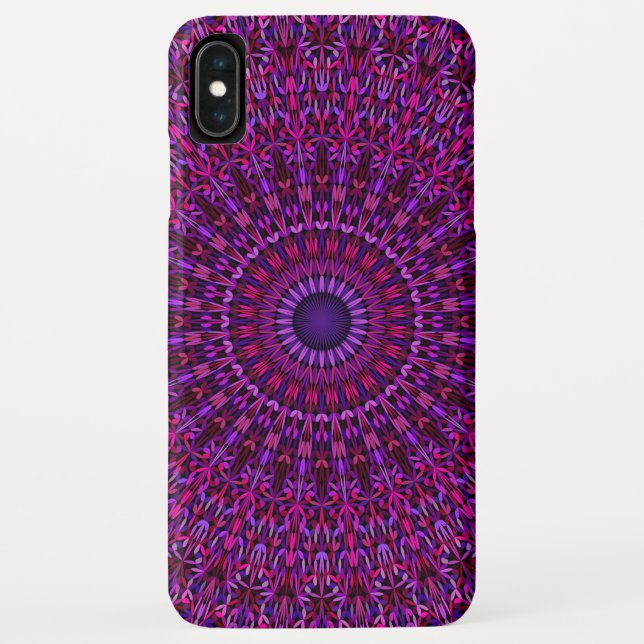Purple Ornate Mandala Case-Mate iPhone Case (Back)