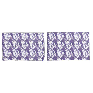 Purple ornate. pillowcase