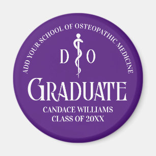 Purple Osteopathic Medical School Graduation Party Magnet