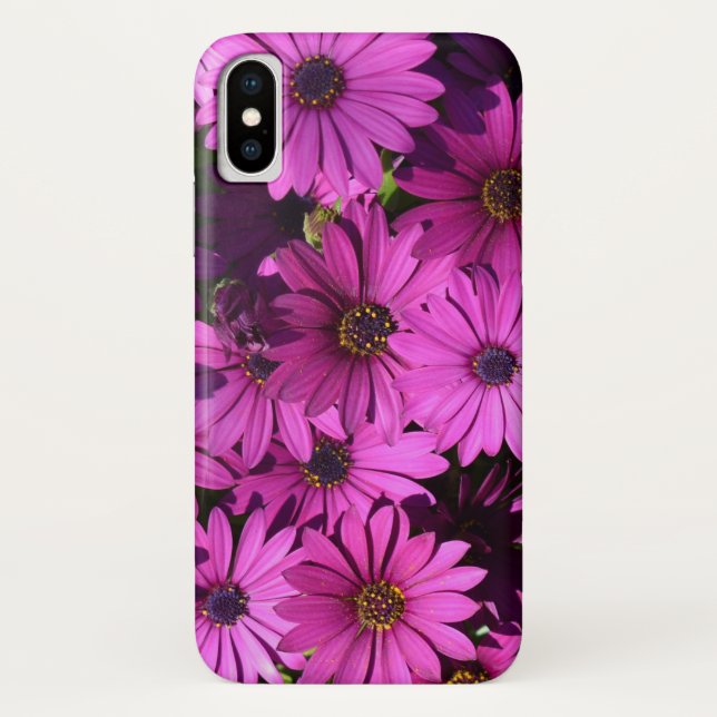 Purple Osteospermum Flowers Case-Mate iPhone Case (Back)